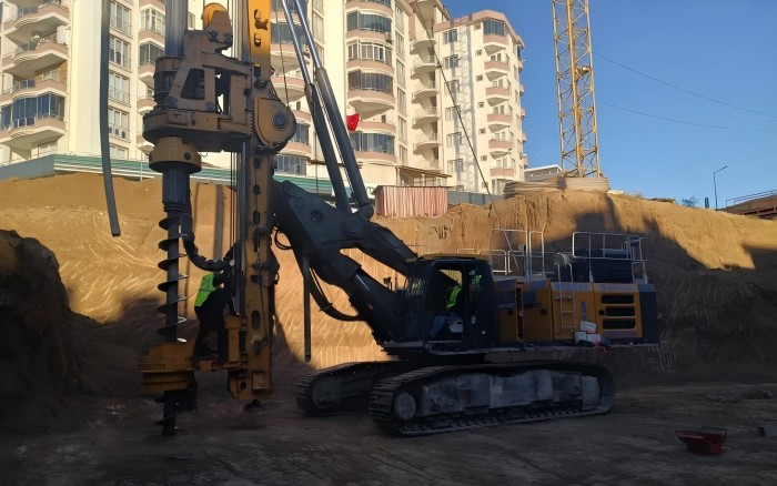 304am永利集团旋挖钻机在欧洲房建中 “火力全开”