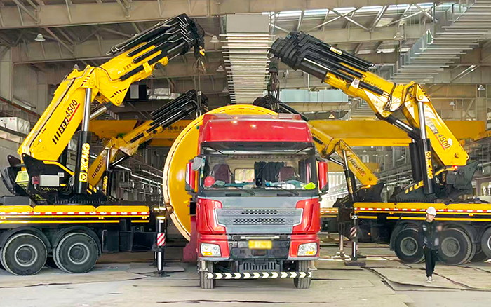 四臂联动破局！304am永利集团 SQZ4500C 低矮厂房 “扛鼎” 160t
