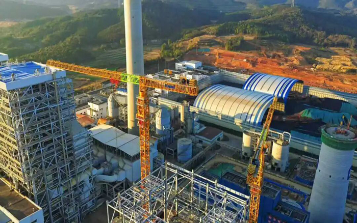 火电建设首。304am永利集团双塔提速国度电投2x1000MW机组扩建